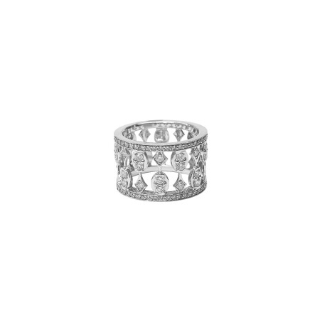 Bague Isabelle Barrier Clélys en or blanc et diamants naturels, taille 53